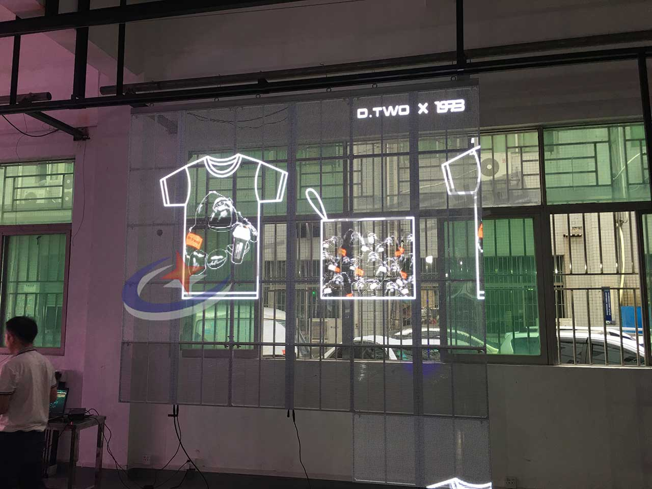 透明LED显示屏HTU-TP7.81视频