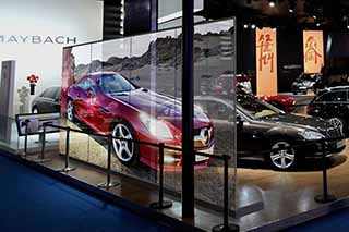 LED透明屏车展项目